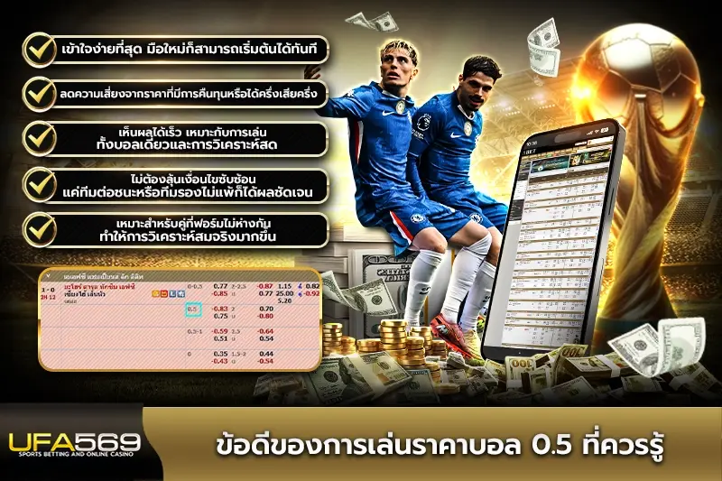 ข้อดีของการเล่นราคาบอล 0.5 ที่ควรรู้